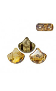 Ginko Leaf Beads 7.5x7.5mm Rosaline Rembrandt